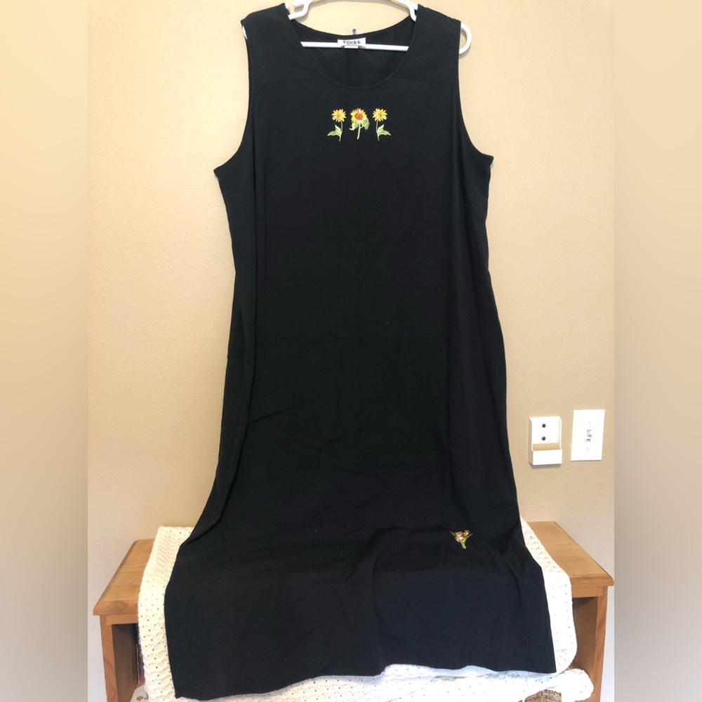 Sunflower Maxi Dress 2X